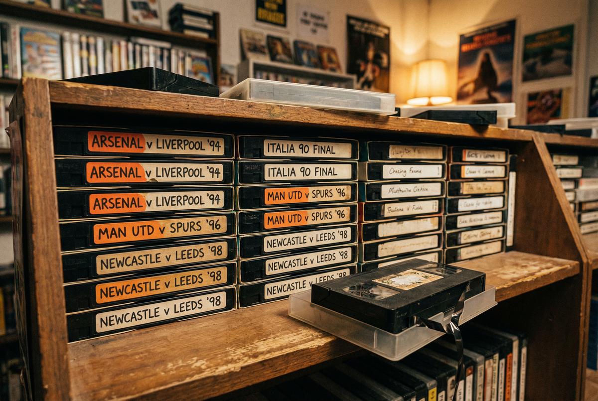 VHS录像带收藏展示经典赛事 - bb体育